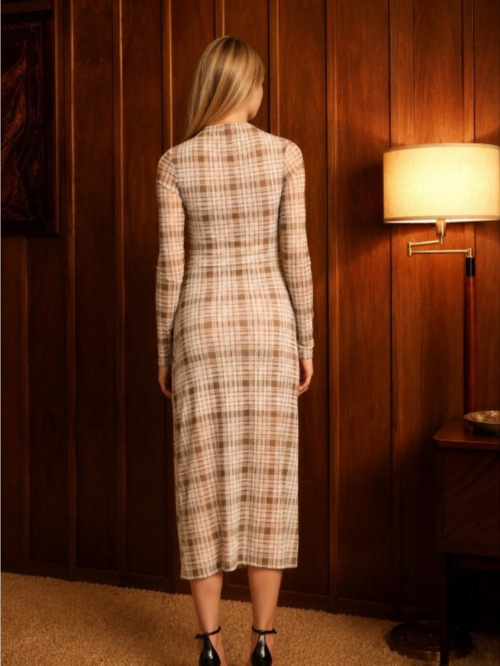 🆕🤍PLAID MEL DRESS - Picture 3 of 3